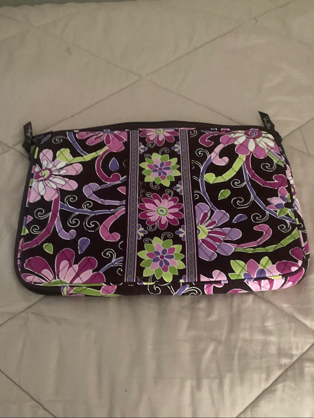 Vera Bradley Purple Multi Quilted Floral Laptop Sleeve